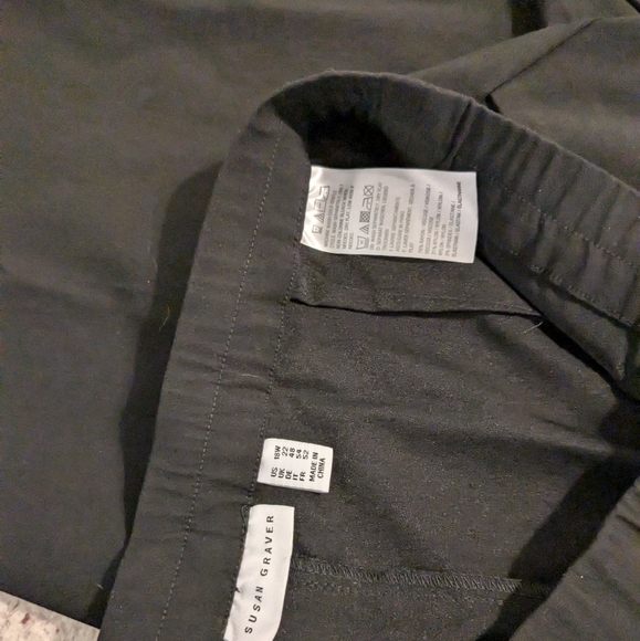 Susan Graver Women's Premium Stretch Straight Leg Pull-On Pants Black Size 18W - Picture 7 of 11